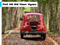 Fiat 500 old timer jigsaw