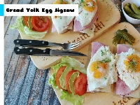 Bread yolk egg jigsaw