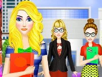 Office dress up fashion makeover: girl dress up