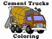 Cement trucks coloring