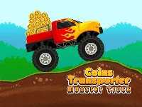 Coins transporter monster truck