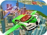 Flying police car simulator