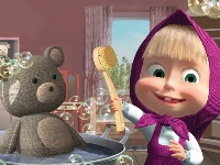 Doll and the bear cleaning game