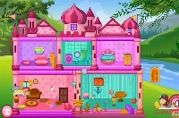 Princess baby doll house cleanup game