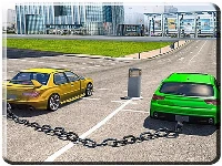 Chained cars impossible tracks game