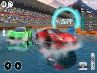 Water car stunt racing 2019 3d cars stunt games