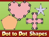 Dot to dot shapes kids education
