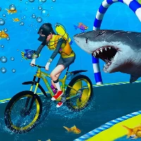 Under water bicycle racing