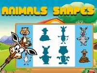 Animals shapes for kids education