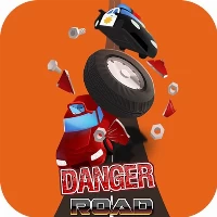 Danger road car racing game 2d