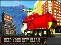 Road garbage dump truck cleaner