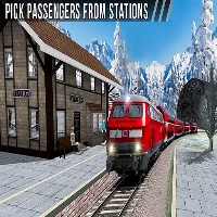 Uphill station bullet passenger train drive game