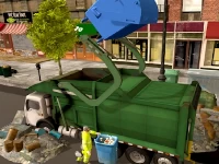 Town clean garbage truck