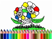 Bts flowers coloring