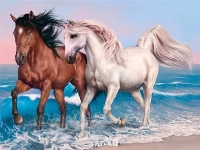 Animals jigsaw puzzle - horses