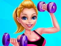 Fitness girls dress up game