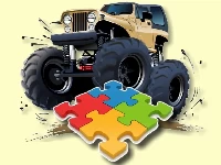 Monster truck jigsaw challenge