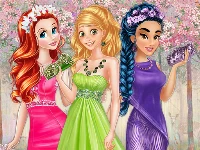 Colors of spring princess gowns