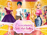 Princesses open art gallery