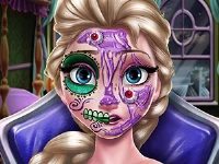 Elsa scary halloween makeup