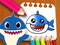 Baby shark coloring book