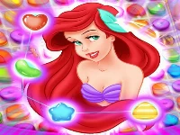 Ariel | the little mermaid match 3 puzzle