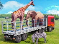 Truck driving animal transport