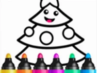 Drawing christmas for kids - draw & color
