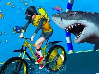 Underwater bicycle racing
