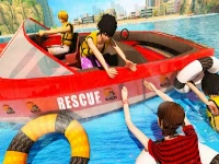 Beach rescue emergency boat