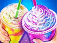 Rainbow ice cream - sweet frozen food