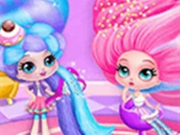 Cotton candy style hair salon - fancy hairstyles