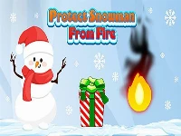 Snowman from fire