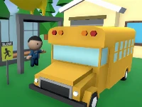 School bus simulator kid cannon