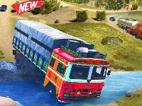 Indian real cargo truck driving game