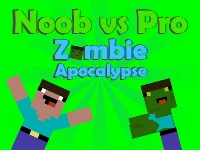 Noob vs pro zombi apocalypse