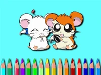 Hamster coloring book