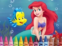 4gameground - little mermaid coloring