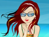 Beach girl dressup