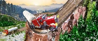 Semi truck snow simulator