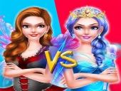 Pro fairy princess dress up vs witch makeup