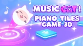 Music cat! piano tiles game 3d