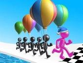 Ballon race 3d