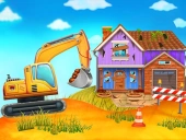 Construction truck: building games for kids