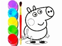 Bts peppa pig coloring