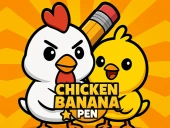 Chicken banana pen