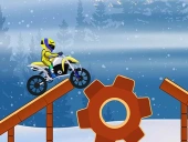 Moto bike extreme hill stunts