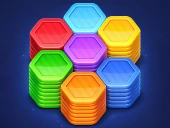 Capa do jogo Hexa color stack game