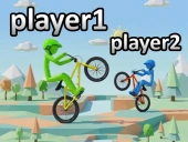 Wheelie bike for 2 players