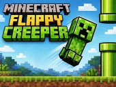 Capa do jogo Minecraft flappy creeper